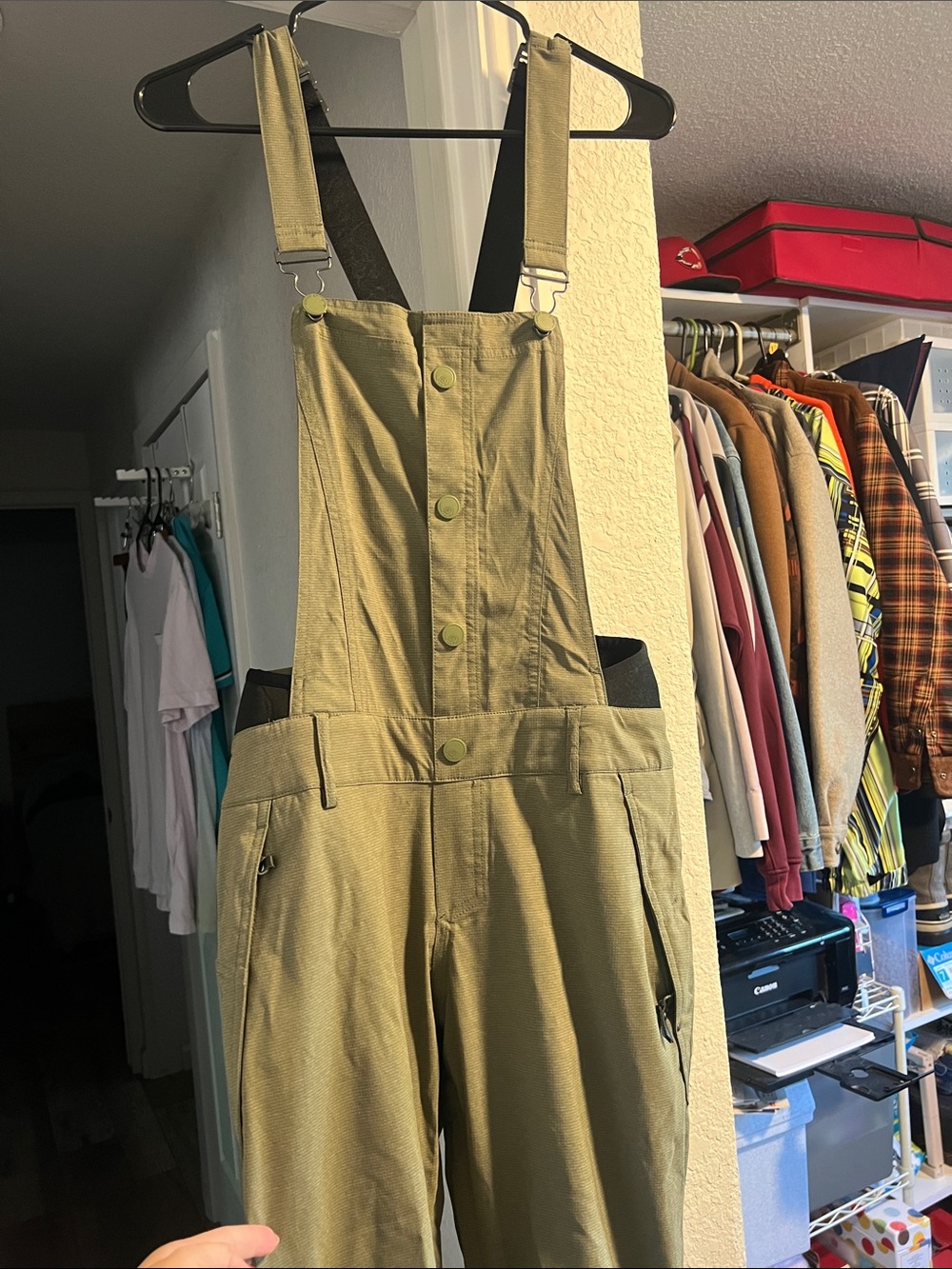 Women’s Olive Green Utility Overalls -Roxy size medium